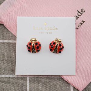 Kate Spade Red Ladybug Stud Earrings